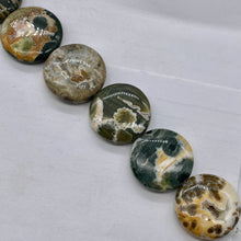 Load image into Gallery viewer, Ocean Jasper Graduated Round Bead Strand | 26x8 to 29x12 |Multi-color| 15 Beads|
