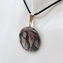 Load image into Gallery viewer, Porcelain Jasper 30mm Disc and 14K Gold Filled Pendant 510602H - PremiumBead Primary Image 1
