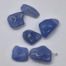 Load image into Gallery viewer, Chalcedony Nuggets | 48g | 32x21x12 to 21x20x11mm | Blue | 6 Pendant Beads |
