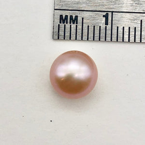 One 1/2 Drilled 8.5mm Natural Lavender Pearl 3914A - PremiumBead Alternate Image 4