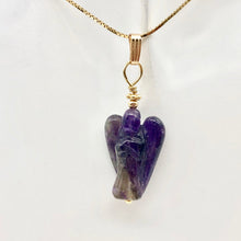 Load image into Gallery viewer, On the Wings of Angels Amethyst 14K Gold Filled 1.5&quot; Long Pendant 509284AMG - PremiumBead Alternate Image 7
