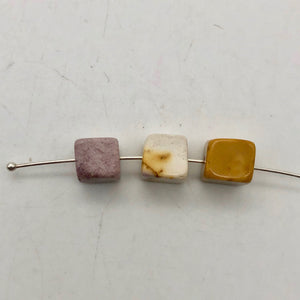 14 Australian Mookaite 8x8x7mm Cube Beads - PremiumBead Alternate Image 6