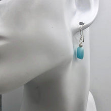 Load image into Gallery viewer, Hemimorphite, Flat Rectangle Bead Drop/Dangle Earrings | 1 1/4&quot; Long | Blue |
