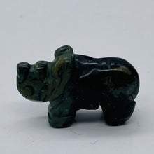 Load image into Gallery viewer, Rhino Hand Carved Rhinoceros Kambaba Jasper Bead | 20x13x8mm | Green Black
