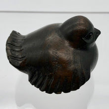 Load image into Gallery viewer, Carved Wren Dark Teak Ojime/Netsuke Bead - PremiumBead Primary Image 1
