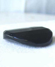 Load image into Gallery viewer, 2 Faceted 30x20x8mm Jet Black Obsidian Pendant Bead 008680 - PremiumBead Alternate Image 2
