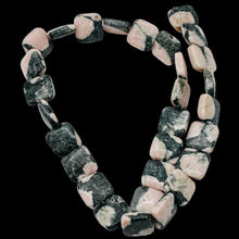 Load image into Gallery viewer, Natural Untreated Pink Kambaba Jasper 13mm Square Coin Bead Strand 110248
