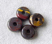 Load image into Gallery viewer, 9 Tiger Iron 9x4mm to 8.5x3mm Roundel Beads 8196 - PremiumBead Alternate Image 2
