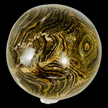 Load image into Gallery viewer, Stromatolite Scry Crystal Round Meditation Sphere | 50mm | Bronze/Black | 1 |
