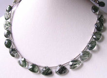 Load image into Gallery viewer, AAA Actinolated Quartz Faceted 8x11mm Briolette Beads 109897 - PremiumBead Primary Image 1
