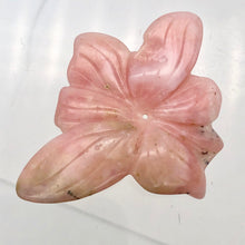 Load image into Gallery viewer, Hand Carved Pink Peruvian Opal Flower Semi Precious Stone Bead | 28.7cts | - PremiumBead Alternate Image 4
