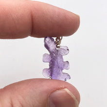Load image into Gallery viewer, Charming Carved Natural Amethyst Lizard and Sterling Silver Pendant 509269AMS - PremiumBead Alternate Image 3
