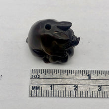 Load image into Gallery viewer, Intricately Carved Mom Pig Teak Ojime Netsuke Bead - PremiumBead Alternate Image 3
