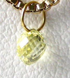 0.35cts Natural Canary Diamond 18K Gold Pendant 8798Dd - PremiumBead Alternate Image 3