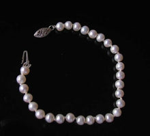 Load image into Gallery viewer, Creamy White 5mm FW Pearl &amp; Silver 7&quot; Bracelet 9916A - PremiumBead Alternate Image 2
