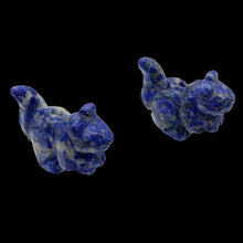 Load image into Gallery viewer, Nuts 2 Hand Carved Animal Sodalite Squirrel Beads | 22x15x10mm | Blue

