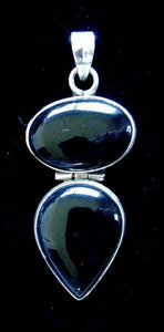 Unique Natural Onyx & Sterling Silver Pendant 4220 - PremiumBead Primary Image 1