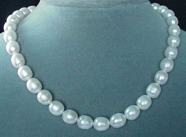 3 Natural White 12 to10mm Pear-Shape FW Pearls 3104 - PremiumBead Primary Image 1