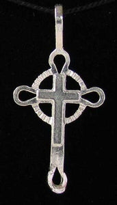 Celtic Cross Sterling Silver Charm Pendant 9963B - PremiumBead Alternate Image 2