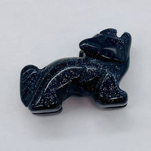 Load image into Gallery viewer, Howling Carved Goldstone Standing Wolf/Coyote
