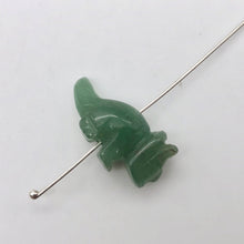 Load image into Gallery viewer, Dinosaur 2 Carved Aventurine Triceratops Beads | 22x12x7.5mm | Green - PremiumBead Alternate Image 4
