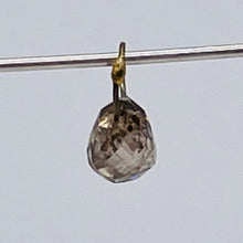 Load image into Gallery viewer, Champagne Diamond 0.34cts Briolette 18K Gold Pendant Bead | 3.75x3.25mm |
