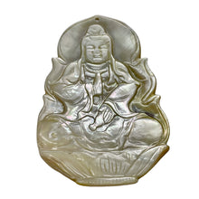 Load image into Gallery viewer, Quan Yin Mother of Pearl Person | 4 1/4&quot; Tall | White | 1 Pendant |

