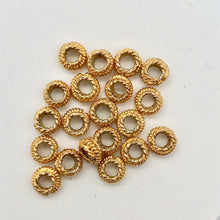 Load image into Gallery viewer, Fantastic! Copper Braided Spacer Beads | 6x3mm | Copper | Wheel | 20 beads | - PremiumBead Alternate Image 5
