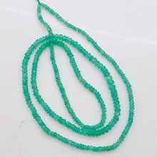 Load image into Gallery viewer, Emerald Graduated Faceted 17&quot; Strand Rondell | 2-3 mm | Green | 300 Beads |
