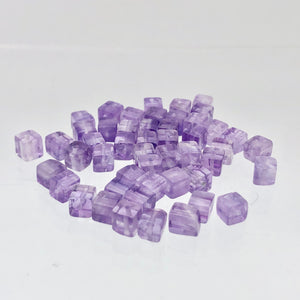 AAA Gorgeous Natural Amethyst Cube Tube Beads | 4x4mm | 12 Beads | 2917 - PremiumBead Alternate Image 7