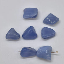 Load image into Gallery viewer, Chalcedony 37g Nugget Beads | 22x19x14 to 19x17x8mm | Blue | 7 Beads |
