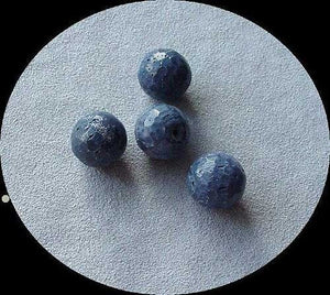 4 Faceted 14mm Blue Sponge Coral Beads 004658 - PremiumBead Alternate Image 4