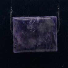 Load image into Gallery viewer, 32cts of Rare Rectangular Pillow Charoite Bead | 1 Beads | 24x19x7mm | 10872E - PremiumBead Alternate Image 6
