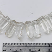 Load image into Gallery viewer, Quartz Polished Points Strand | 20x8 to 15x6mm | Clear | 84g | 54 Beads |
