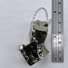 Load image into Gallery viewer, Pyrite Free Form Pendant Bead| 40x22x17 | Gold | 1 Bead |

