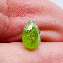 Load image into Gallery viewer, Garnet Grossular Flat Faceted Briolette Pendant Bead | 8x6x4mm(2.4ct) |Green | 1
