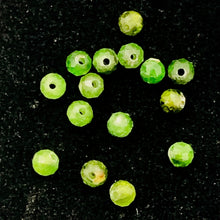 Load image into Gallery viewer, Chrome Diopside Faceted 15 Bead Parcel Round | 3 mm | Green | 15 Beads |
