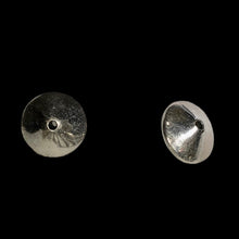 Load image into Gallery viewer, 2 Handmade 14mm Solid Sterling Silver Knife Roundel Beads - 3.9G 3301
