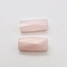 Load image into Gallery viewer, 2 Mangano Pink Calcite Faceted Tube Beads | AAA Quality | 20x10mm | 2 Beads - PremiumBead Alternate Image 5
