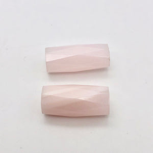2 Mangano Pink Calcite Faceted Tube Beads | AAA Quality | 20x10mm | 2 Beads - PremiumBead Alternate Image 5