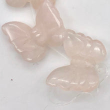 Load image into Gallery viewer, Fluttering Rose Quartz Butterfly Figurine/Worry Stone | 21x18x7mm | Pink - PremiumBead Alternate Image 7
