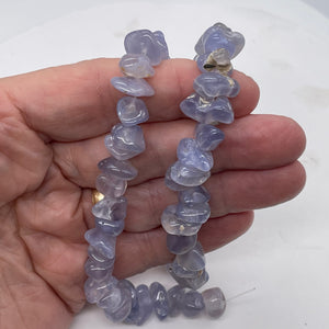 Oregon Holly Blue Chalcedony Agate 77 Grams Nugget| 10X9X6 15X9X9 | Blue|60 Bead