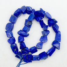 Load image into Gallery viewer, Intense! Natural Gem Quality Lapis Lazuli Bead Strand | 35 beads | 14x11x6mm | - PremiumBead Alternate Image 2
