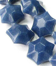 Load image into Gallery viewer, 3 Carved Dumortierite 6-Point Star Beads 9245Du - PremiumBead Primary Image 1
