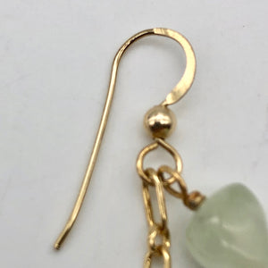 Dazzling Minty Green Natural Prehnite and 14Kgf Earrings - PremiumBead Alternate Image 4