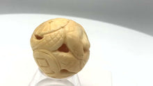Load and play video in Gallery viewer, Chinese Zodiac Year of the Snake Waterbuffalo Bone Bead | 30mm| Cream | 1 Bead |
