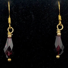 Load image into Gallery viewer, Natural AAA 14Kgf Deep Garnet Drop Earrings - PremiumBead Alternate Image 2
