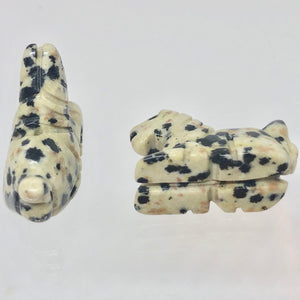 Carved Dalmatian Stone Horse Colt Pony Beads - PremiumBead Alternate Image 2