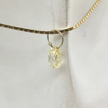 Load image into Gallery viewer, 0.41cts Natural Canary 5x3x2.5mm Diamond &amp; 18K White Gold 6568Q2 - PremiumBead Primary Image 1
