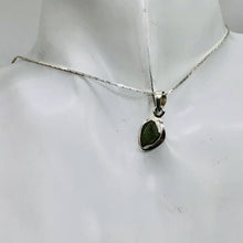 Load image into Gallery viewer, Moldavite Sterling Silver Drop | 1&quot; Long | Green | 1 1&quot; Long |
